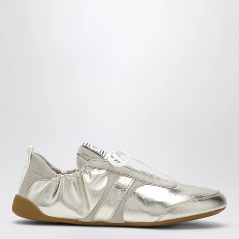 Chloé Kick Sneakers in Palladium Metallic Finish