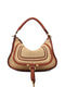 Chloé Marcie small rafia shoulder bag