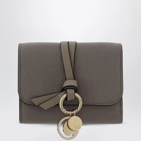 Chloé Small Alphabet trifold wallet grey