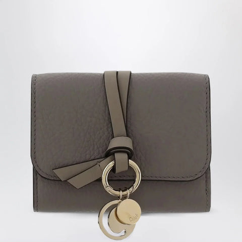 Chloé Small Alphabet trifold wallet grey