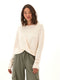 Chloe Textured Jersey Twist Dolman Top
