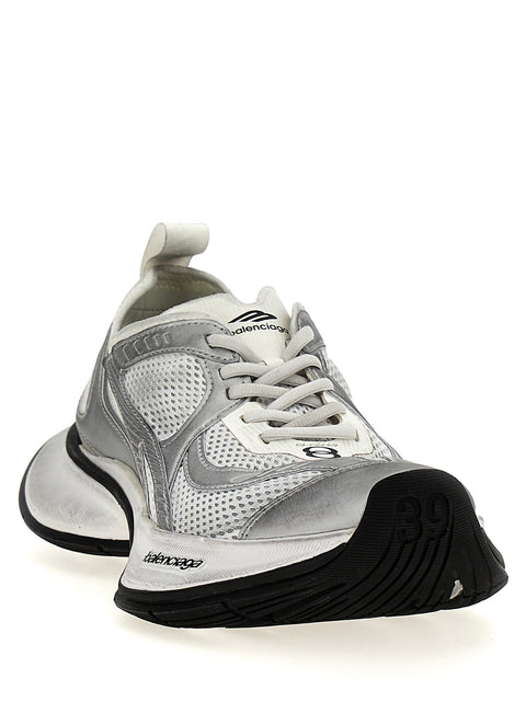 Circuit Mesh Sneakers with Rubber Sole
