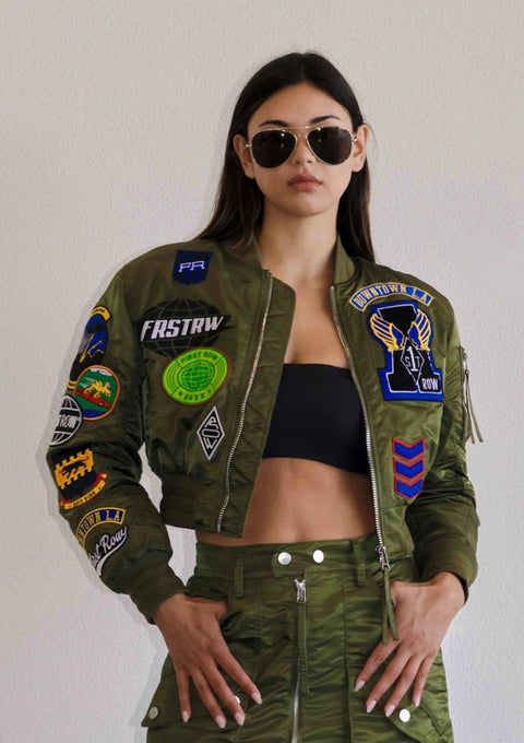 Coexist Multi Patches MA-1 Jacket Olive-Jacket-Vibrant M.i.U-S-Urbanheer
