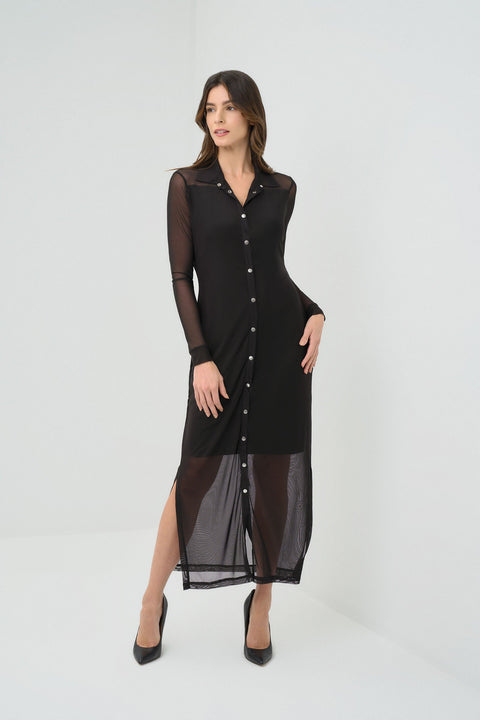 Colette Mesh Overlay Dress