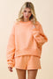 Comfort Dropped Shoulder Sweatshirt - Peach