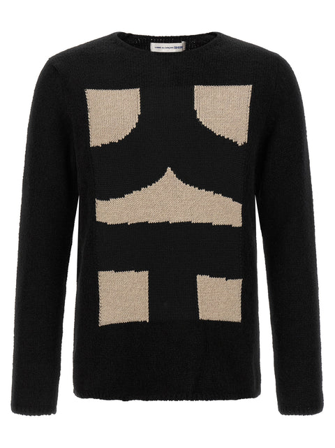 Comme Des Garcons Shirt Intarsia Sweater