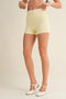 Contrast Binding Biker Shorts