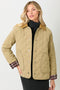 Contrast Quilted Jacket Latte-Jacket-Mystree-S-Latte-Urbanheer
