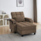 Convertible Chaise Lounge Sleeper Chair - Coffee