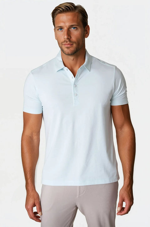 Coolest Polo Tech Shirt - Light Blue