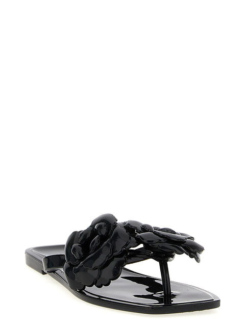 Coperni Silicone Flower Flat Sandals