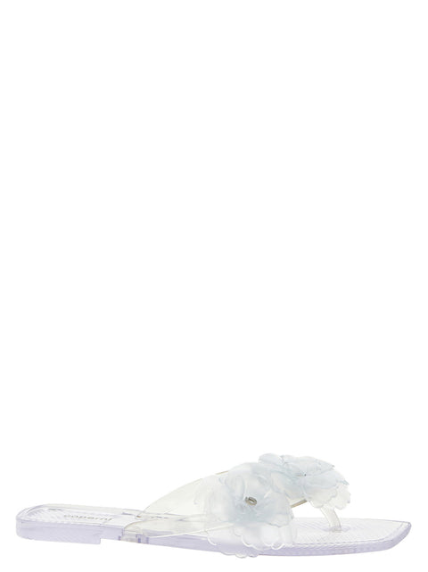 Coperni Silicone Flower Flat Sandals