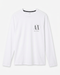 Armani Exchange Long Sleeve T-Shirt White/Black logo