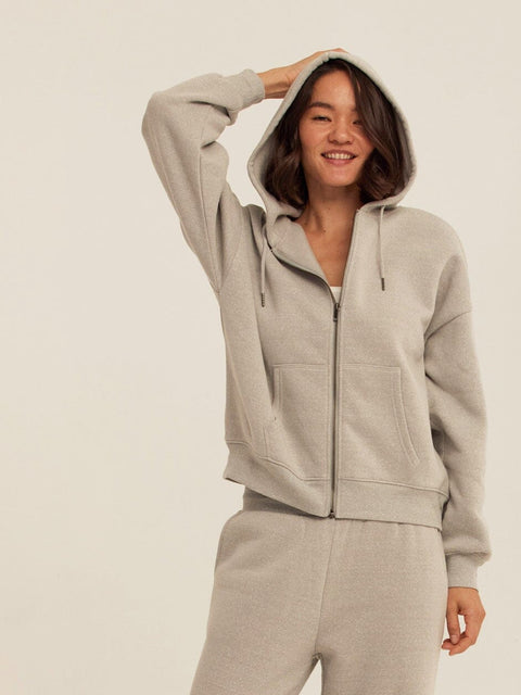 Corissa Triblend Fleece Zip Hoodie