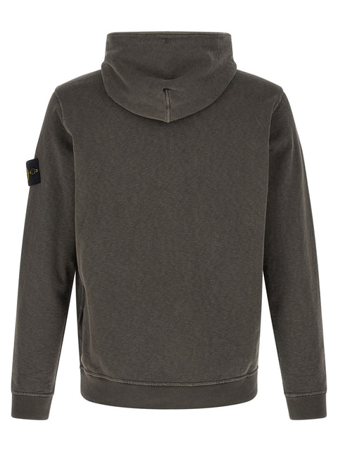 Cotton Hoodie with Flamed Effect for Comfort