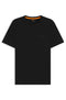 Cotton Jersey T-shirt with Logo Detail Black