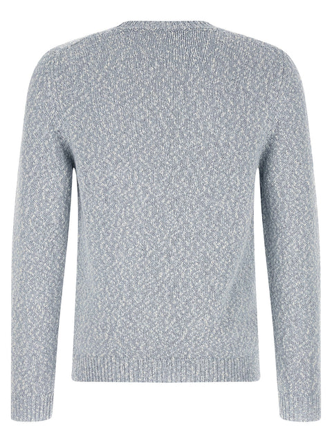 Cotton Two-Tone Yarn Sweater