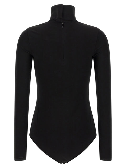 Courreges Jersey Mockneck Bodysuit