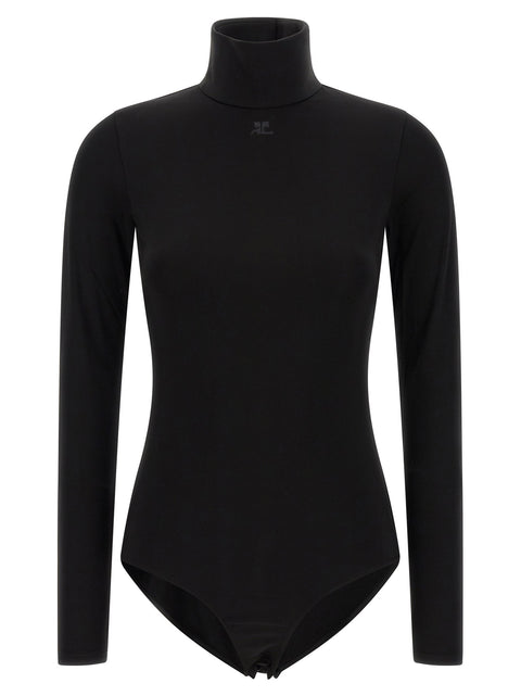 Courreges Jersey Mockneck Bodysuit