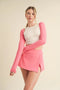 Cropped Lightweight Shrug Pink-Lightweight Shrug-KIMBERLY C-S-Urbanheer