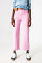 Cropped Wide Leg Jeans In Bubblegum Pink-Jeans-Q2-XS-Pink-Urbanheer