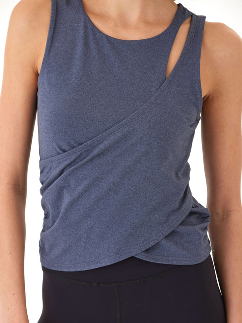 Cynthia Luxe Jersey Wrap Tank