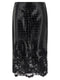 Ermanno Scervino Coconut Print Sheath Skirt With Lace