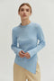 Danielle Rib Knit Asymmetric Hem Top Light Blue-Top-Crescent-XS-Light Blue-Urbanheer
