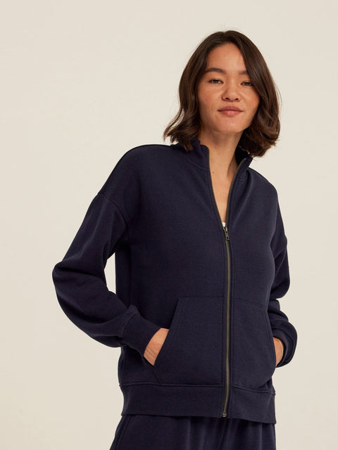 Delacey Triblend Fleece Zip Jacket