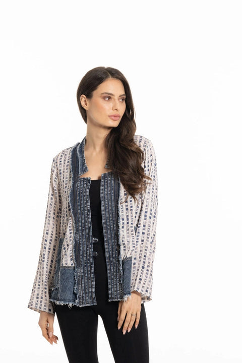 Denim and Chiffon Jacket-Jacket-Adore-S-Urbanheer