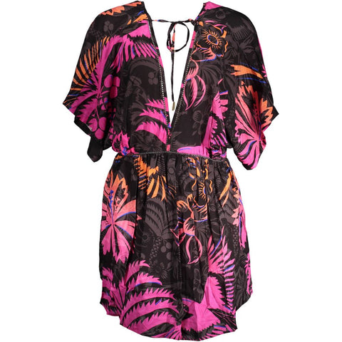 Desigual Black Cotton Women Dress-Desigual-M-Urbanheer
