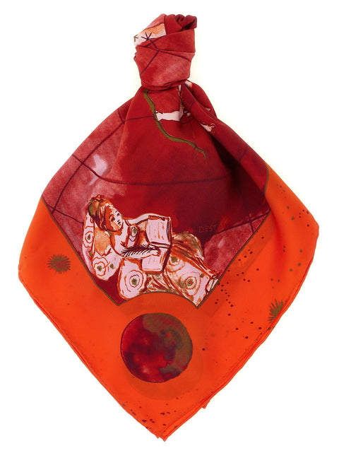 Diane Von Furstenberg Zodiac Flag Scarf