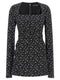 Dolce & Gabbana Black Flower Dress