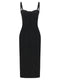 Dolce & Gabbana Black Sicily Bra Corset Dress