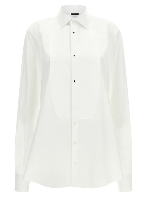 Dolce & Gabbana Gold Tuxedo Shirt