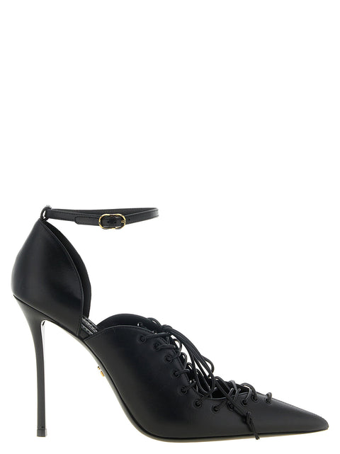 Dolce & Gabbana Leather Pumps With Lace-up
