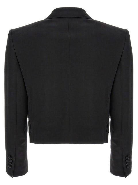 Dolce & Gabbana Tuxedo Crop Blazer