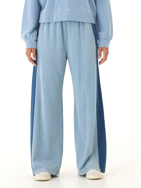 Dorothy Denim Terry Contrast Panel Pant