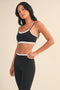 Double Layered Sports Bra - Black