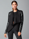 Drape Front Jacket - Black JLS-Jacket-Blanc Noir-XS-BLACK-Urbanheer