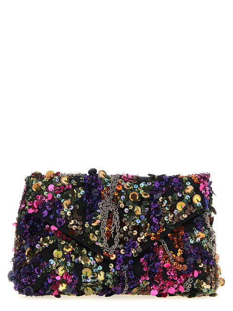Dries Van Noten Embellished Envelope Clutch