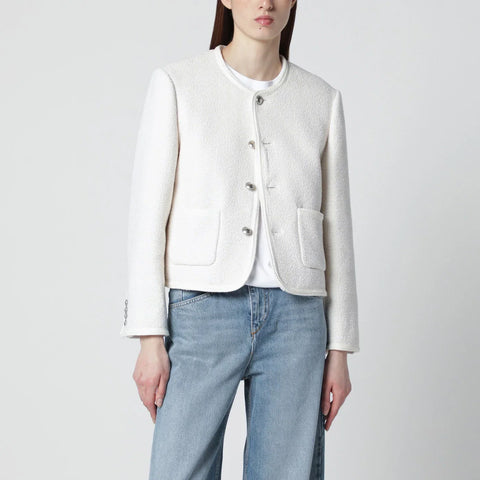 Dunst Cream bouclé tweed jacket