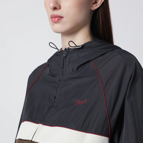 Dunst Grey/beige/brown zip-up windbreaker