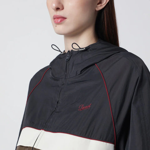 Dunst Grey/beige/brown zip-up windbreaker