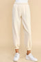 Elastic Waistband Jogger Sweatpants-Sweatpants-TCEC-S-CREAM-Urbanheer