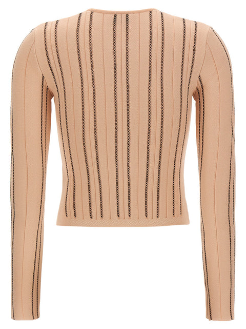 Elisabetta Franchi Cropped Knit Cardigan