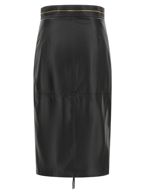 Elisabetta Franchi Leather Skirt