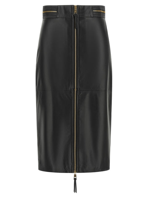 Elisabetta Franchi Leather Skirt