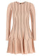Elisabetta Franchi Pink Origami Knit Dress