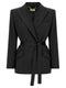 Elisabetta Franchi Stretch Satin Blazer
